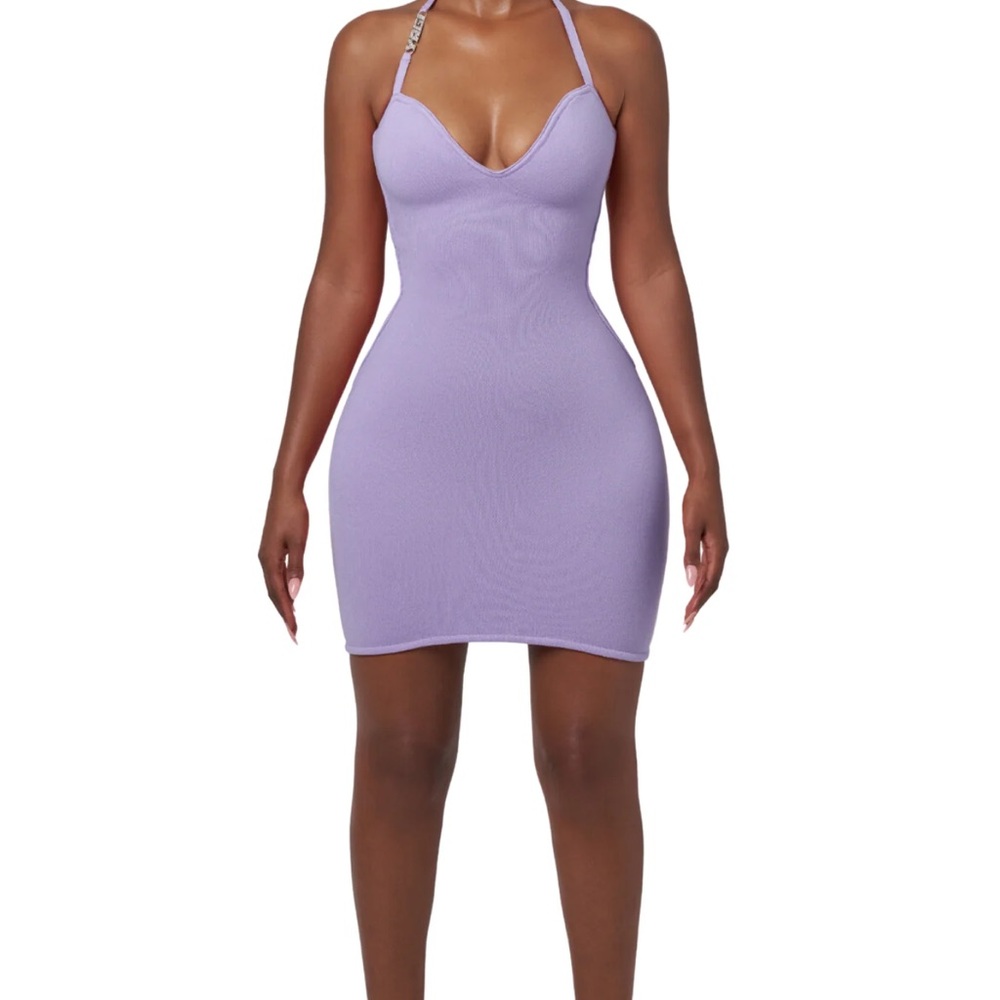 Yagi world Bodycon Halter Mini Dress